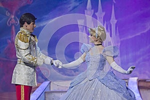 Cinderella meeting Prince Charming