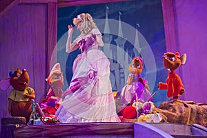 Cinderella's dress and the mice