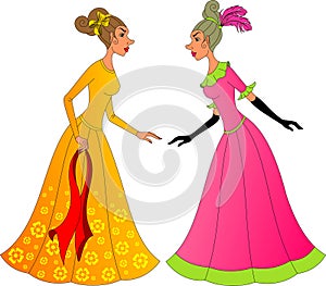 Cinderella\'s evil sisters are going to the ball.