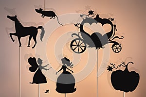 Cinderella storytelling, shadow puppets