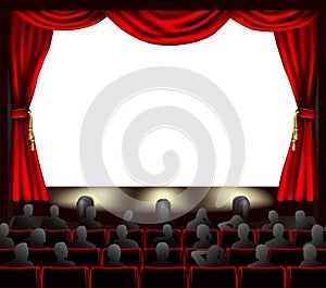 Cinema with audience photo