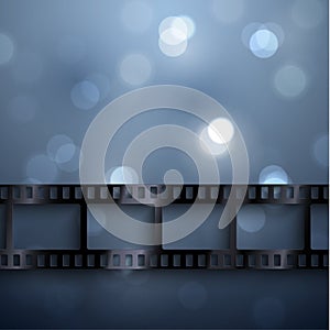 Cinema background with film strip