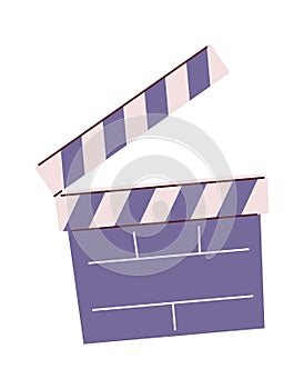 Cinema clapper hand drawn element