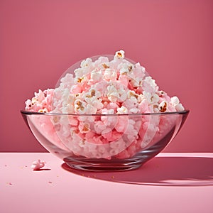 Cinema Crunch Image of Popcorn in a Glass Dish