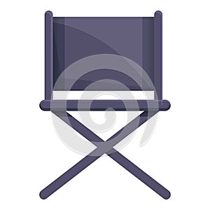 Cinema director chair icon, cartoon style photo