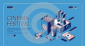 Cinema festival movie time entertainment banner