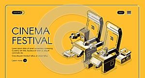 Cinema festival movie time entertainment banner