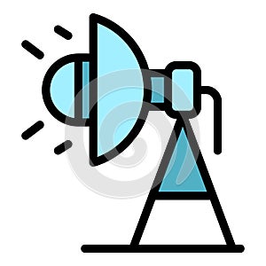 Cinema flash light icon vector flat