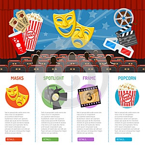 Cinema and Movie infographics