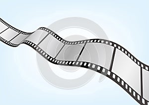 Cinema, movie and photography 35mm film strip template.