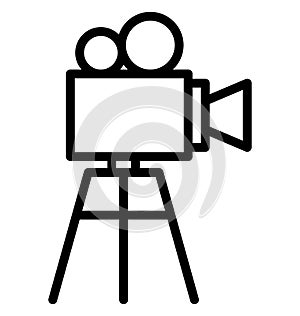Shooting camera Isolated Vector Icon which can easily modify or edit