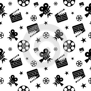 Cinema pattern black