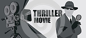 Cinema poster for the thriller movies festival