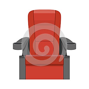 Cinema red velvet seats armchair