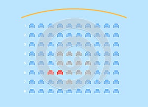 Cinema seats booking online. Effortless cinema seat reservations. photo