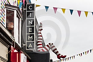 Cinema sing and facade