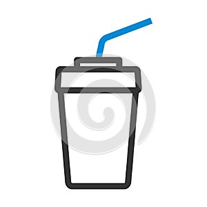 Cinema Soda Drink Icon