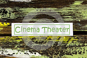 Cinema theater movie film sign entertainment projection audience performance