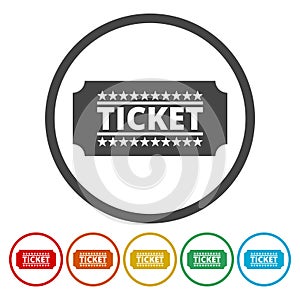 Cinema ticket vector illustration