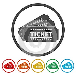 Cinema ticket vector illustration