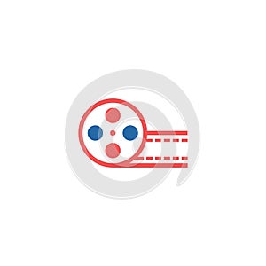 Cinema vector icon logo design