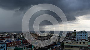 Cinemagraph of a Storm Passing over Old Havana