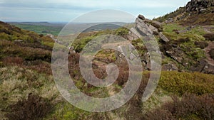 Cinematic b roll of the British countryside in the Peak District National Park, England