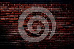 Cinematic close-up shot of an old brick wall, showcasing a detailed texture and weathered appearance. Abstract background photo