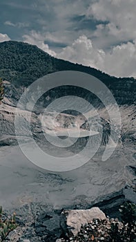 Cinematic photo mount Tangkuban Parahu