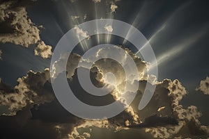 Cinematic Sunburst Clouds for Stunning Posters and Web Designs.