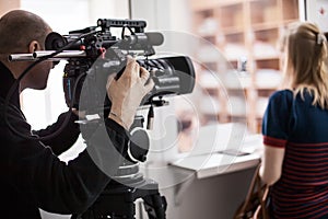 Cinematographer in hospital photo