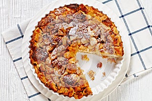 Cinnamon Apple French Toast Bake, top view