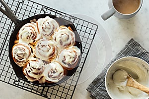 Cinnamon Buns with Cream Cheese Icing