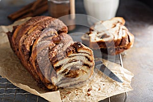 CInnamon chocolate babka