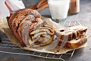 CInnamon chocolate babka