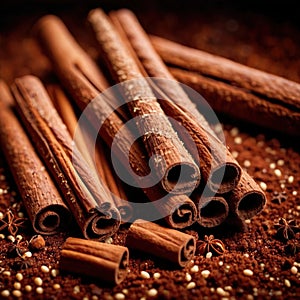 cinnamon, dried herbs seasoning for cooking ingredient