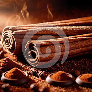 cinnamon, dried herbs seasoning for cooking ingredient