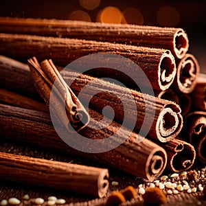 cinnamon, dried herbs seasoning for cooking ingredient