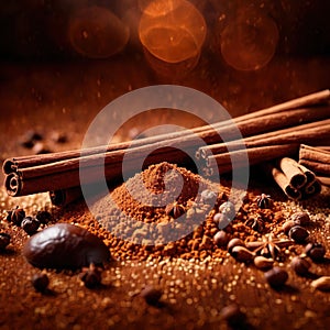 cinnamon, dried herbs seasoning for cooking ingredient