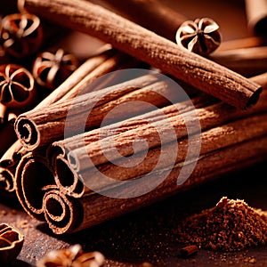 cinnamon, dried herbs seasoning for cooking ingredient