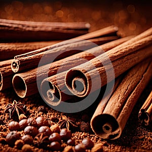 cinnamon, dried herbs seasoning for cooking ingredient