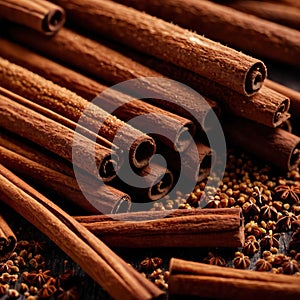 cinnamon, dried herbs seasoning for cooking ingredient