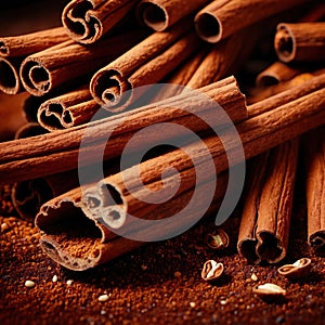 cinnamon, dried herbs seasoning for cooking ingredient