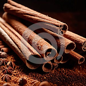 cinnamon, dried herbs seasoning for cooking ingredient