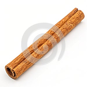 Cinnamon isolated on white background photo