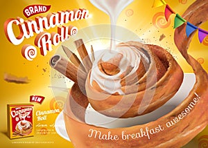 Cinnamon roll ads