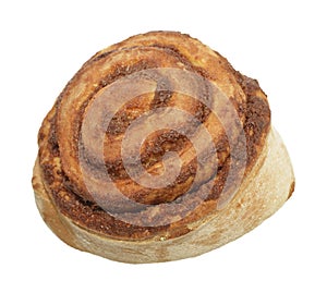 Cinnamon Roll Isolated On White