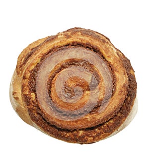 Cinnamon Roll Isolated On White