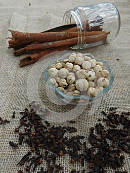 cinnamon rolls, cardamoms and cloves
