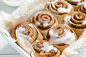 Cinnamon rolls or cinnabon photo